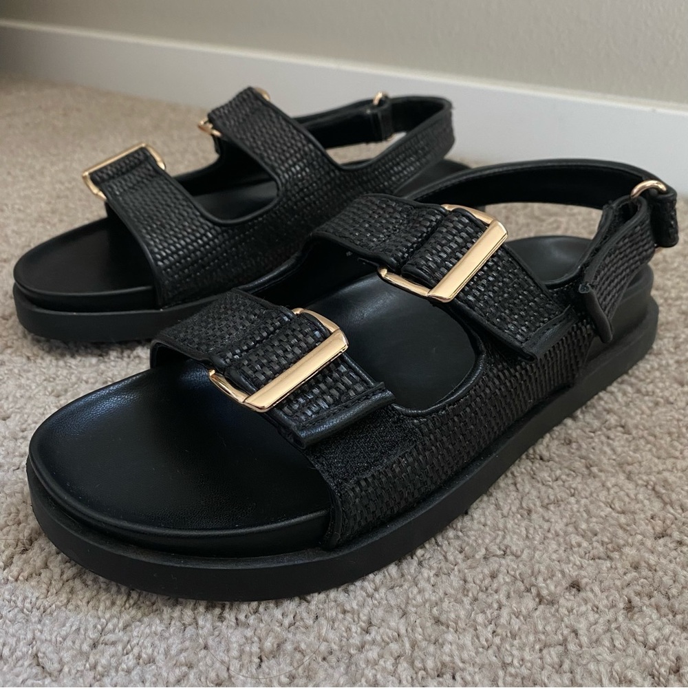 LOFT Black Sandal - Worn Once